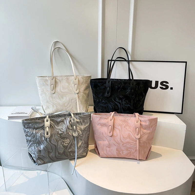 PU Soild กระเป๋าสะพายขนาดใหญ่ Casual CLASSIC Tote กระเป๋าผู้หญิง 2025 คุณภาพสูงอเนกประสงค์ขายร้อน Totalizador