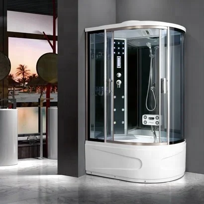 Multi Functional Mobile Home Shower And Whirlpool Bathtub Combination Shower Room