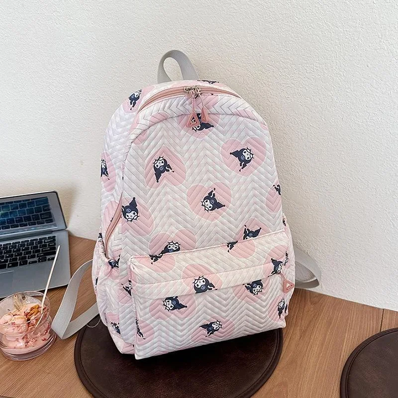 Sanrio tas sekolah pelajar, tas ransel Kartun tahan noda tahan air bantalan bahu kasual kapasitas besar Clow M baru