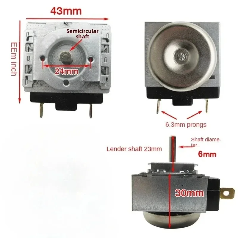 2pcs Long semicircular shaft 90-minute oven mechanical timer with bell DKJ/1-90 Rice cooker parts
