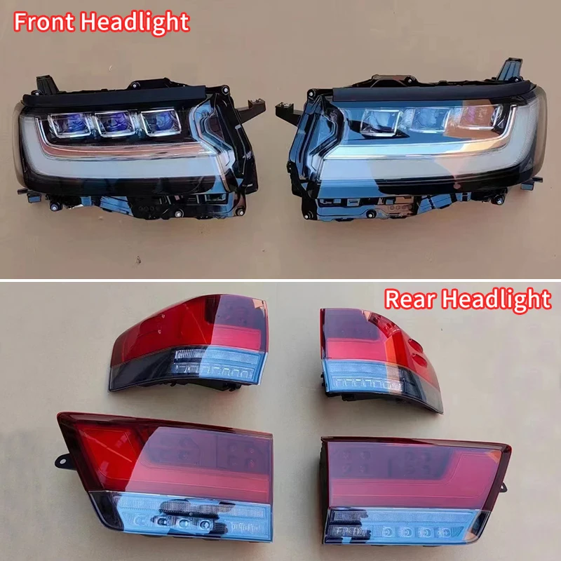 Conjunto de luz traseira para 2021 2024 toyota land cruiser 300 acessórios de modificação lc300 fj300 kit corpo exterior atualização