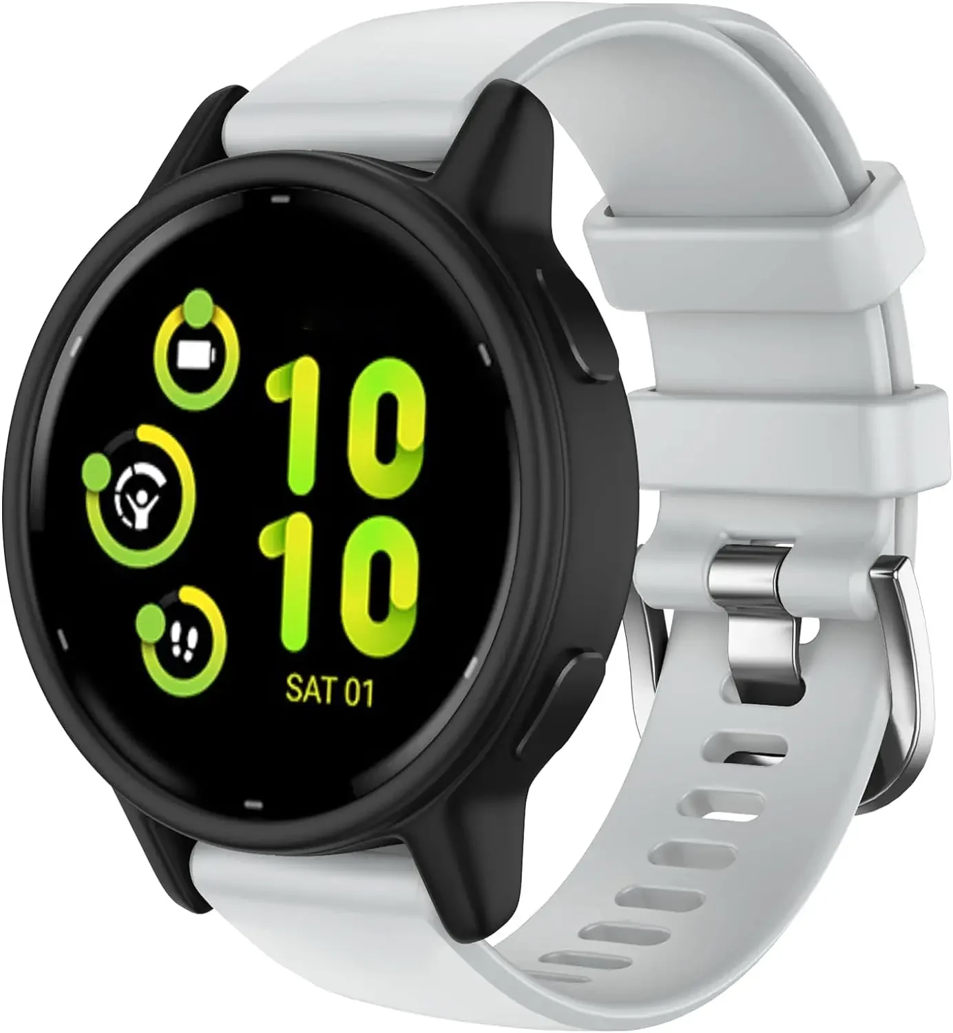 Quick Release 22mm 20mm Silicone Band For Garmin Vivoactive 5 4/Forerunner 165 265 255 Music 245 645 55/Venu 3 2 Plus Strap