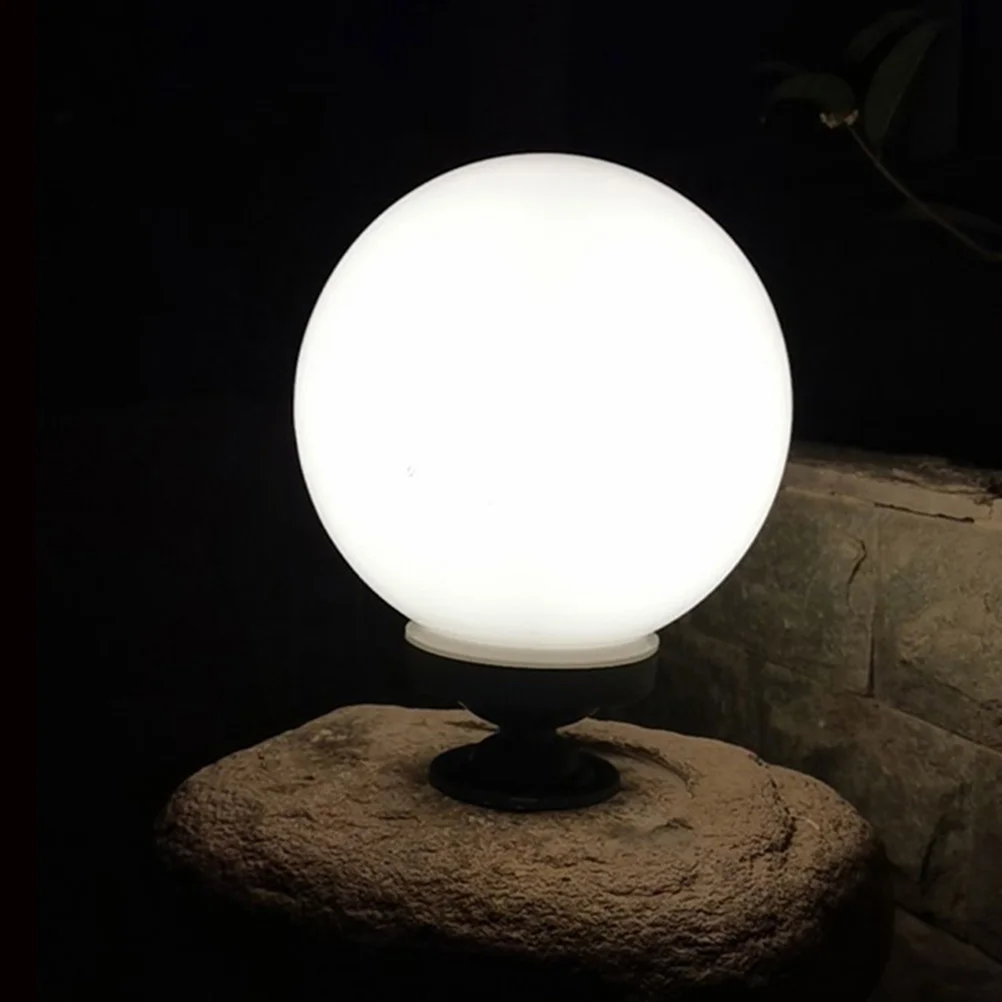 

Spherical Column Lamp Outdoor Post Aluminum Pillar Light Fixture for Patio Deck Yard Garden Pathway Decorative