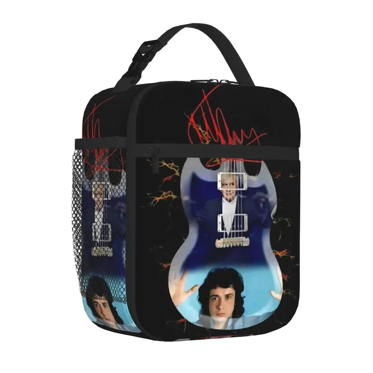 Hot Sale Michel Sardou Guitarist Signature Customized Animal Face Insulated Tote Train Ride Small Lunch Bag