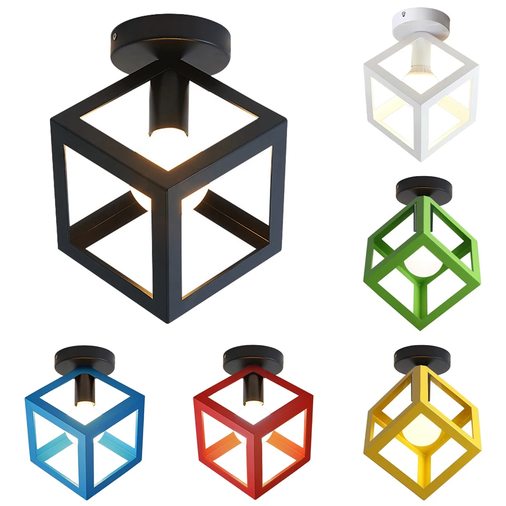 

Современный минималистичный потолочный светильник-плафон прямоугольной формы в ретро-стиле, светодиодная лампа для дома, гостиной, спальни, декоративное освещение, светильник.