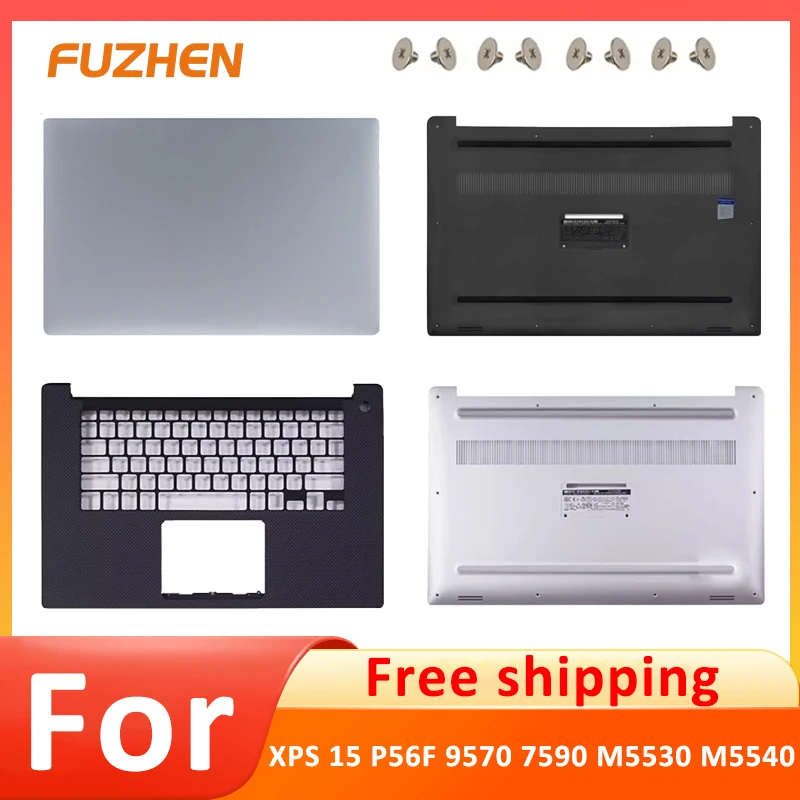 

98% New For XPS 15 P56F 9570 7590 M5530 M5540 Laptop LCD Back Cover Front Bezel Palmrest Bottom Case Keyboard