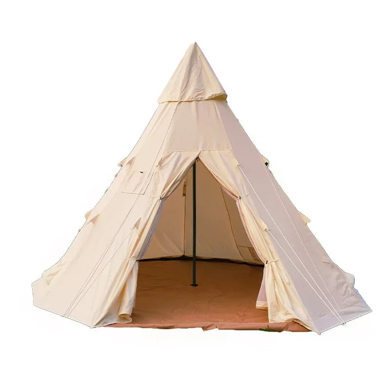 

Spire cone, Indian tent, camping thickened cotton cloth, exquisite camping, pyramid rainproof canopy