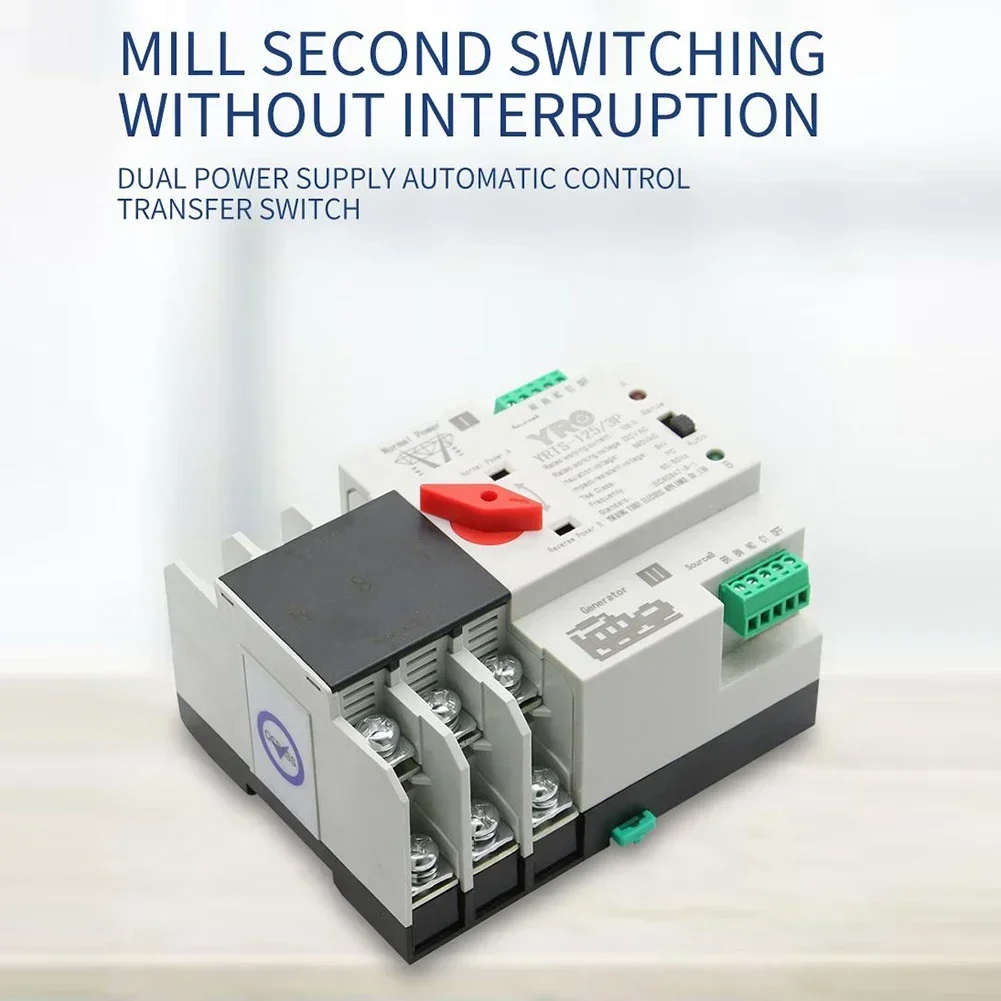 Sorunsuz Güç Kaynağı için 2P 125A Çift Güç Otomatik Transfer Anahtarı ile Yedek Gücüne Otomatik Bir Şekilde Değiştirin