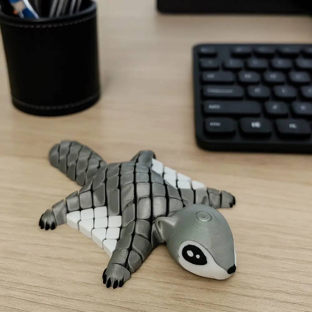 

Забавная игрушка с 3D принтом «Летающая белка», креативная игрушка с подвижными суставами, имитация модели животного, ремесленные регулируемые суставы