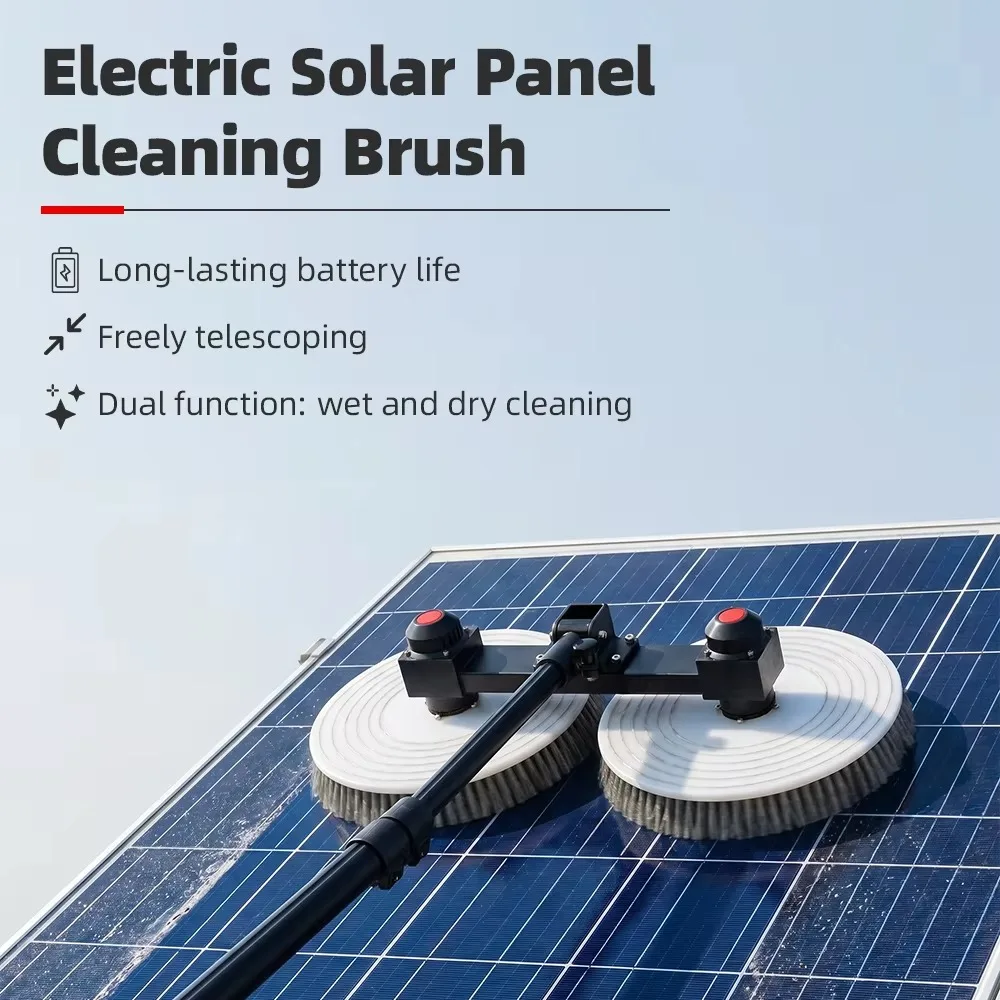Zhenda Handheld Solar Panel Cleaning Brush Soft Wire Bristles Eco Friendly for Photovoltaic Panels
