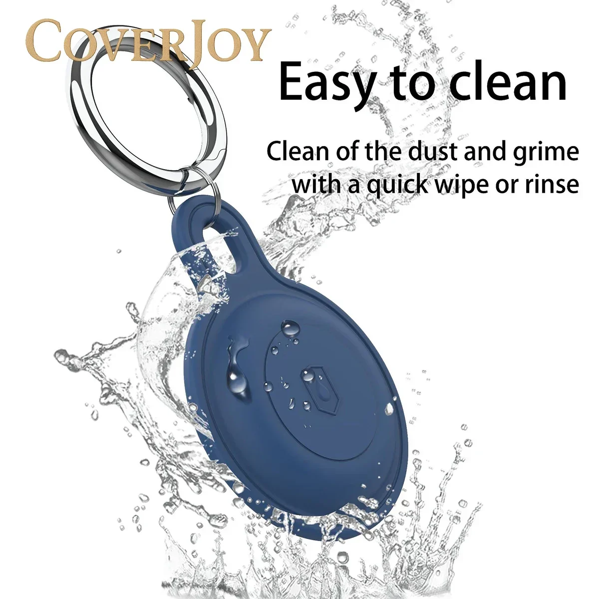 

Чехол для AirTag, держатель для ключей, водонепроницаемый противоударный силиконовый защитный чехол, брелок для ключей с защитой от царапин для домашних животных, ключи для багажа,