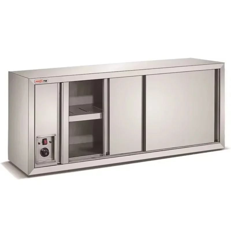 تخصيص المطبخ الصناعي جدار فولاذي مقاوم للصدأ خزانة معلقة خزانة الأبواب المنزلقة