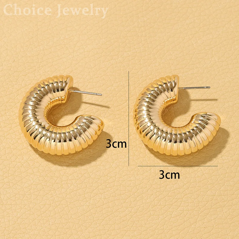 925 Sterling Silver Gold Semicircle Stud Earrings For Women Cute Fashion Unique Jewelry Party Anniversary Wedding Accessories