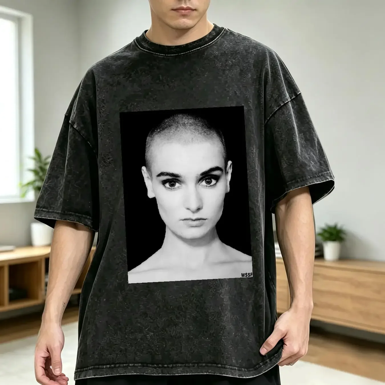 washed T Shirt Sinead O Connor Potrait Fight The Re al Enemy White S 4XL CG608 vintage Washed Unisex Top For Everyday Wear