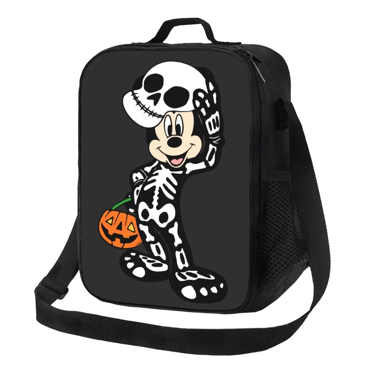 

Custom Mickeys Anime Mouses All Saints' Day Insulated Lunch Bag for Women Thermal Cooler Lunch Tote Beach Camping Travel