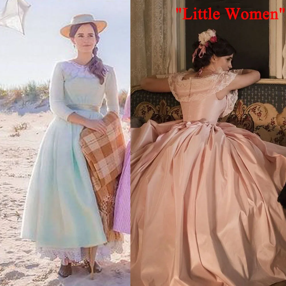 Cosplaydiy Little Women Victorian Bown Gown Medieval Queen Dress Emma Watson Meg March Civil War Southern Belle Loose Ball Gown