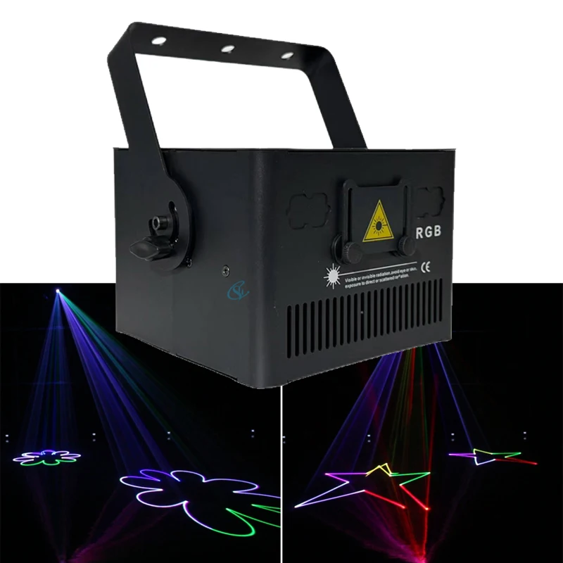 

Colorful 2W Wireless Laser Cube Bluetooth APP Control Animation Lazer Projector DMX DJ Party Lights Stage Scanner Show