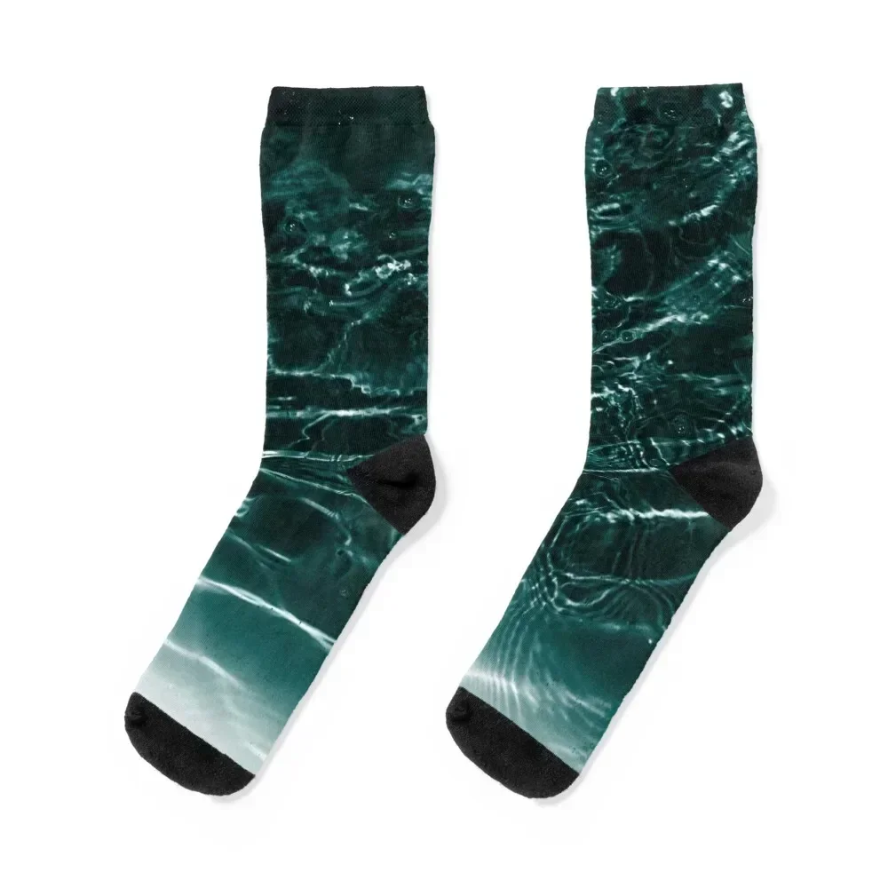 

Dark Night Teal Ocean Dream #1 #water #decor #art Socks christmas gifts essential Toe sports cotton Luxury Woman Socks Men's