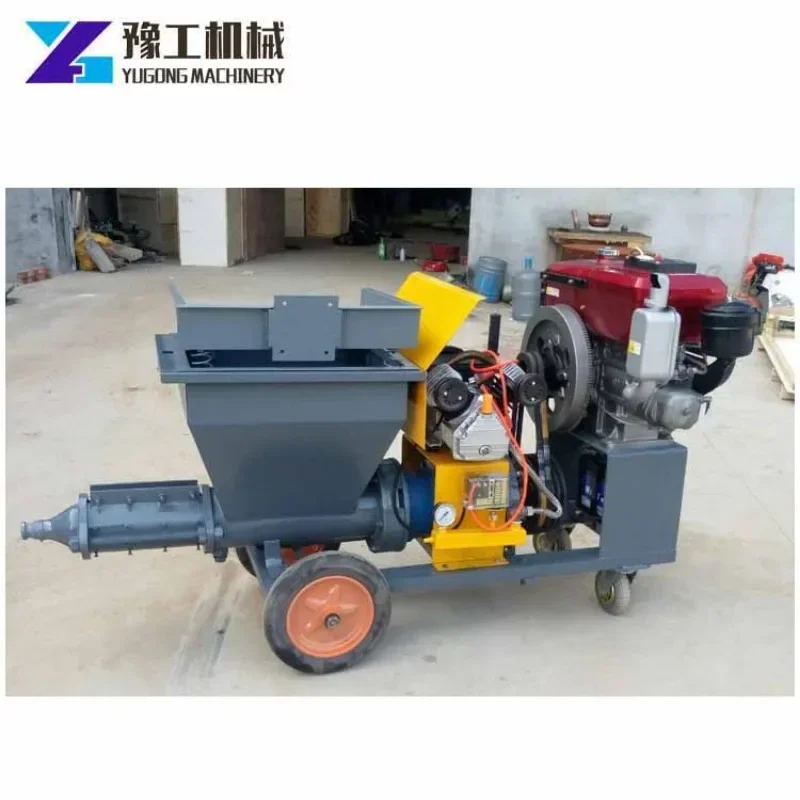 Plaster Pump Grout Cement Mortar Spray Machine Automatic Sand Cement Sprayer