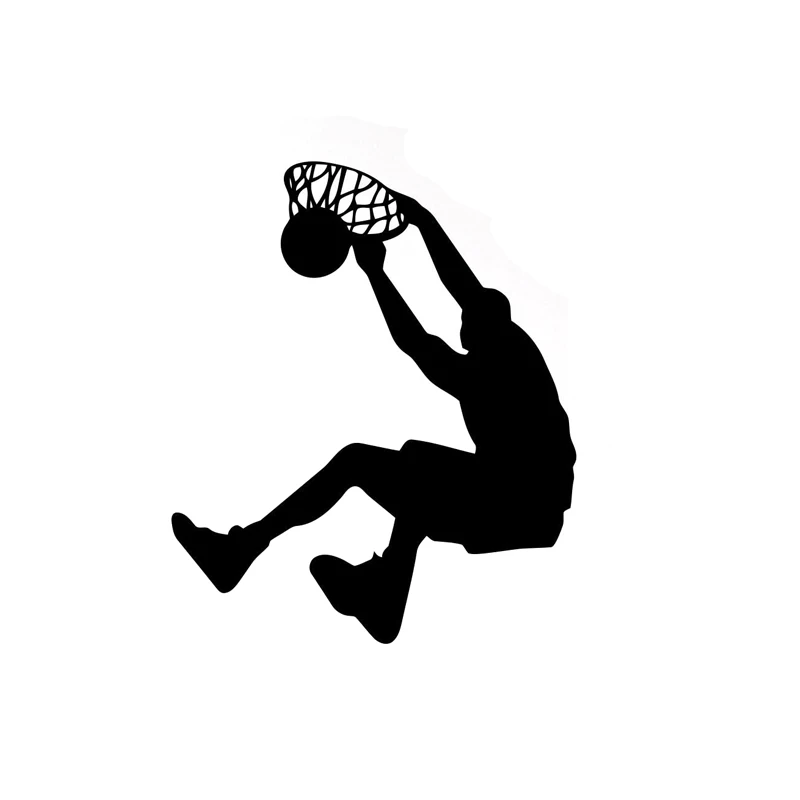 Car Stickers Handsome Basketball Slam Dunk Sports Car Decorative Stickers Waterproof Suitable for Various Models, 13cm*11cm