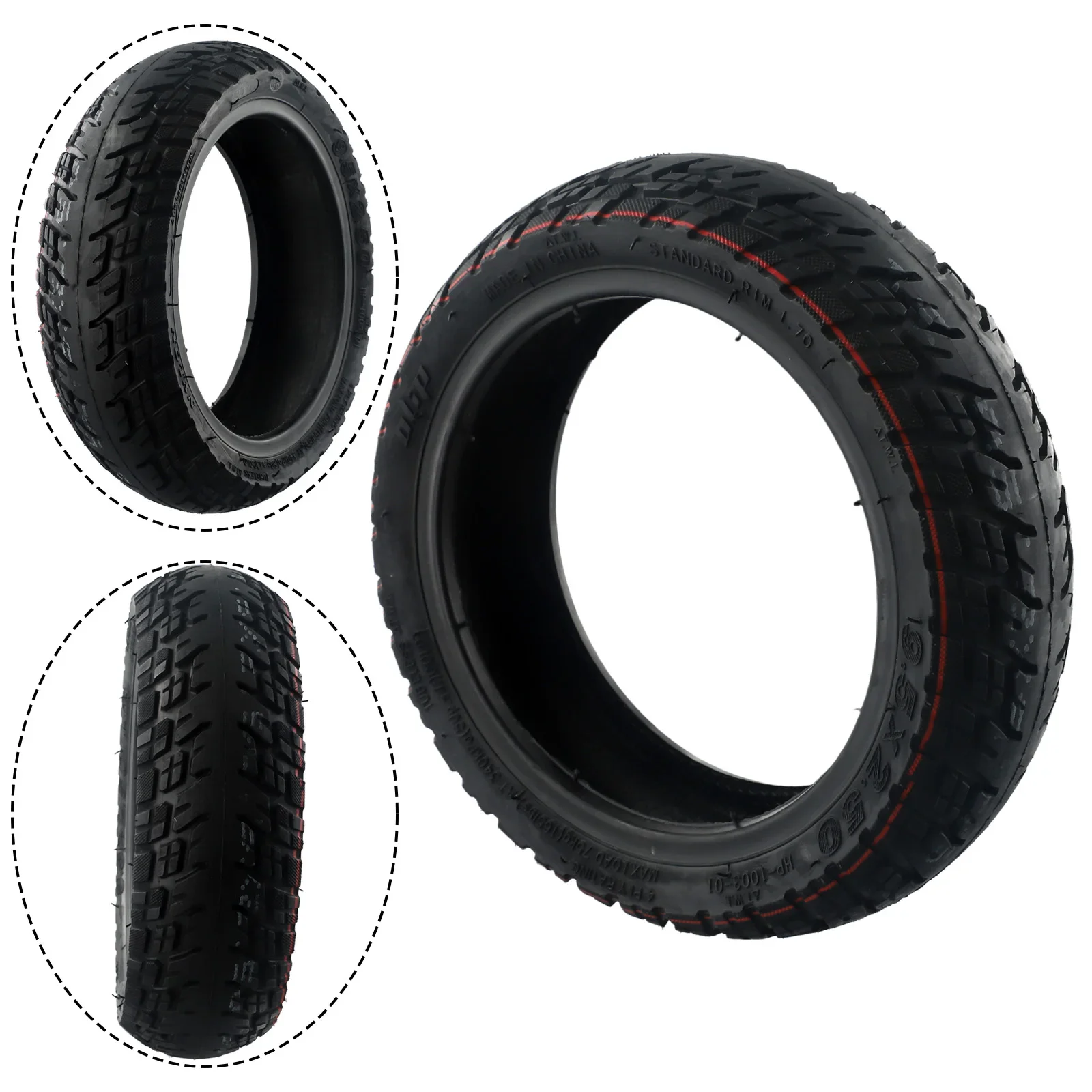 

9.5 Inch 9.5*2.50 Tubeless Rubber Off-Road Tyre For NIU KQI3 Electric Scooter 9.5x2.5 Durable And Wearproof Hotselling