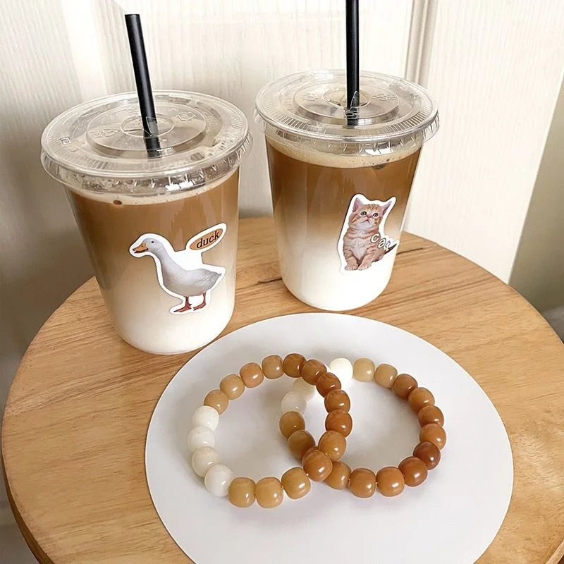 Old Type Bucket White Jade Bodhi Root Bracelet Male Plate Weathering Gradient Child Female Finger Wrapping Soft Wen Buddha Beads