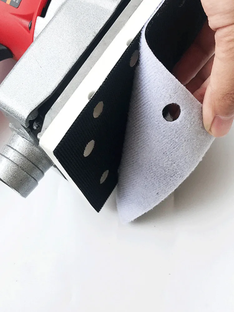 Automotive dry grinder rectangular buffer pad 90 180mm4 plus 4 hole grinder to protect the cushion 8 holes