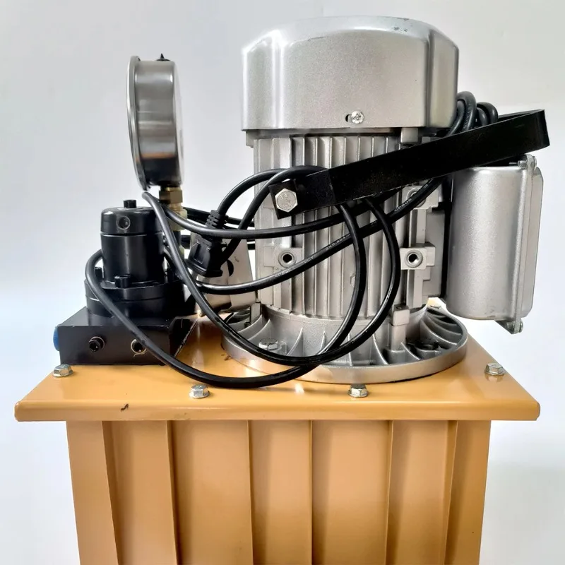 솔레노이드 밸브 유압 오일 펌프 핸드 레버 이중 회로 전기 펌프 유압 프레스 고압 750W 고출력