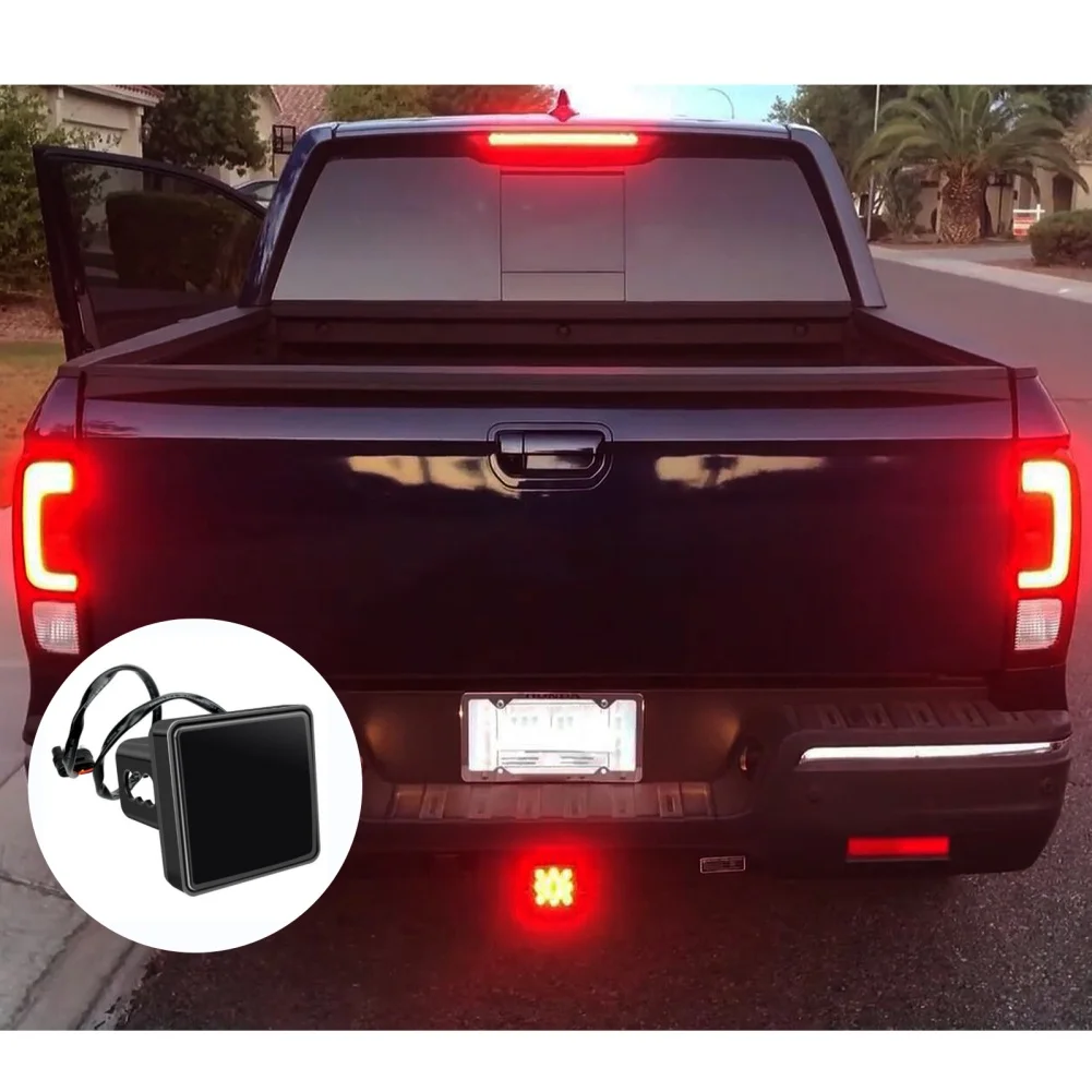 15 LED Red for hitch Brake Light ABS Impact-resistant High-brightness for hitch Light Backup Reverse Lights For ATV SUV Truck