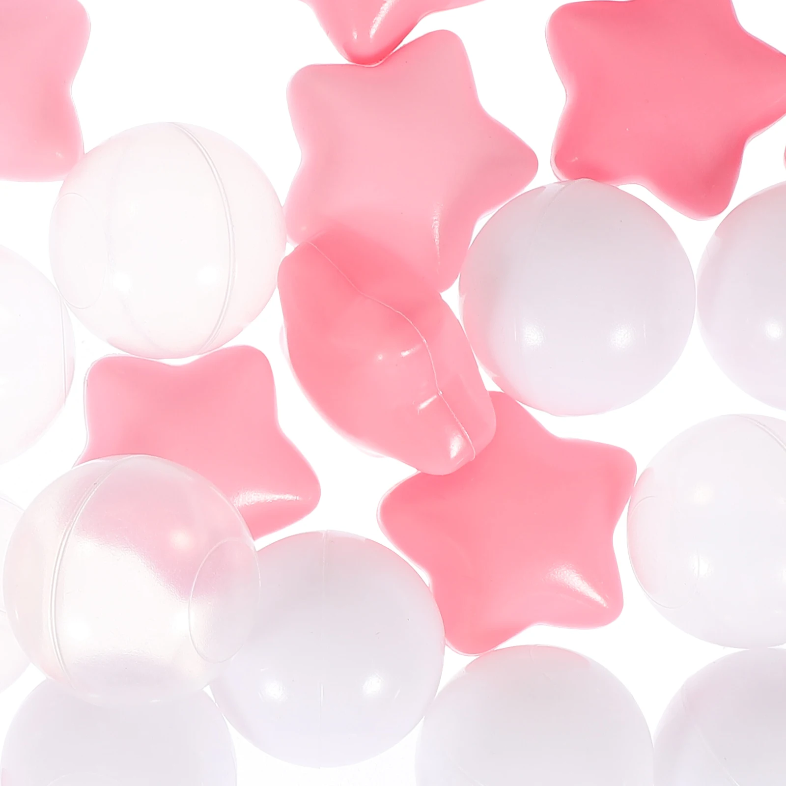 100 palline marine a stella a cinque punte colorate per bambini, giochi per bambini, per piscine, piscine, camere dei trampolini