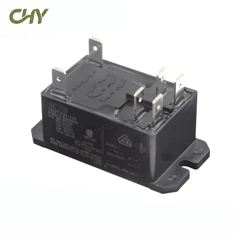100% Original Power Relay T92P7A22-120 T92P7A22-240 12VDC 24VDC 30A 277VAC 6PIN General Purpose Relay DPST-NO (2 Form A) 12VDC