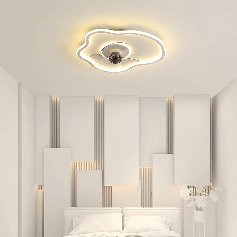 Modern Ceiling Fan With Led Lamps Ceiling Fan With Led Light And Control Fans For Bedroom Living Room Rechargeable Electric Fans