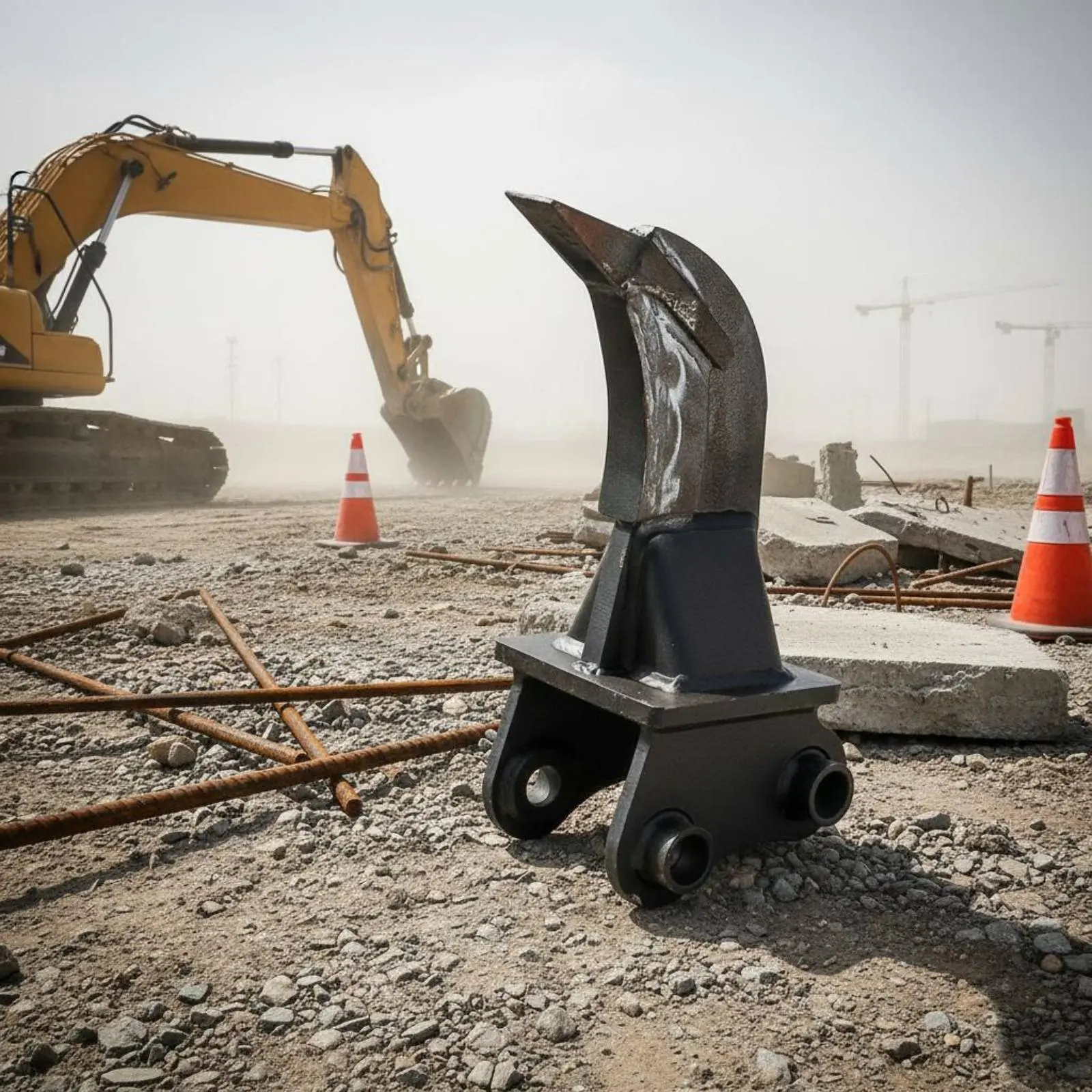 

Mini Digger Scarifier Wear Resistant Backhoe Scarifier Single Hook Backhoe Long-Lasting Construction Equipment Part for Roadwork