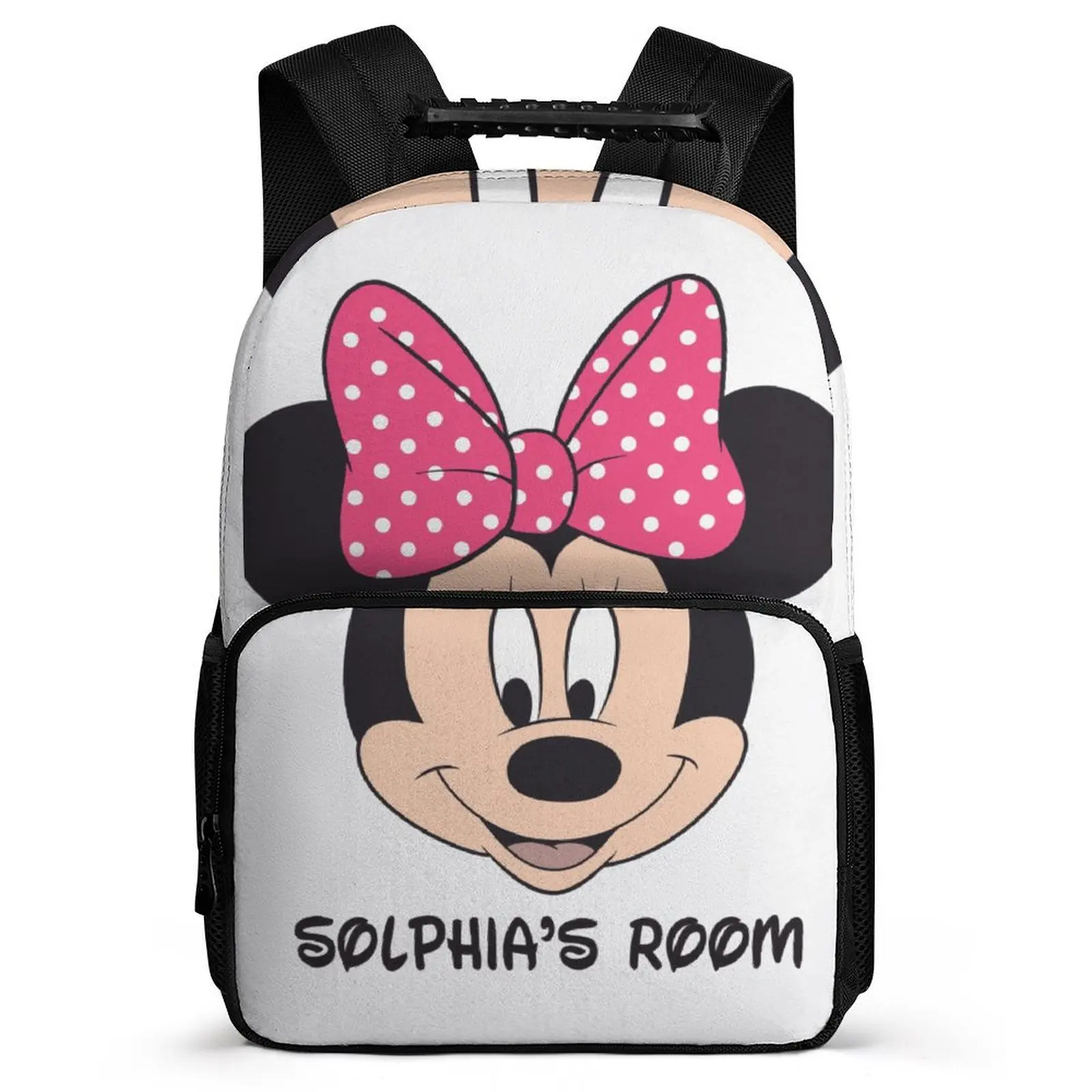 

Cartoon Disney Minnie Mouse Backpack Teen Student Girl Boy Back 16 Inch Backpack Women Rucksack