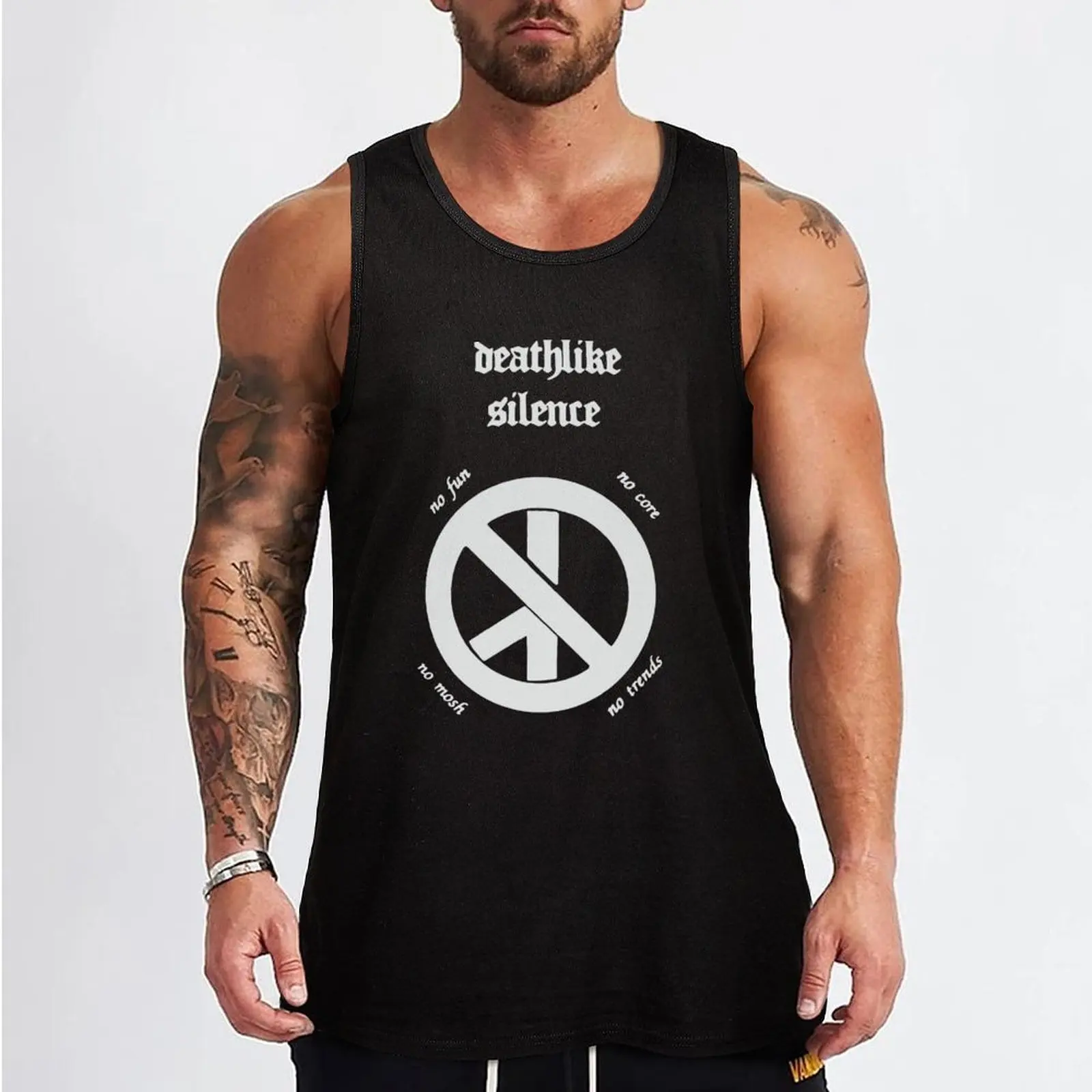 Deathlike Silence Tank Top Active Wear Tank Top Quick Dry Athletic Sleeveless