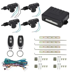 12V Universal Car Lock Door Remote Control Keyless Entry System Central Locking Kit with 4 Door Lock Actuator Automatic patch