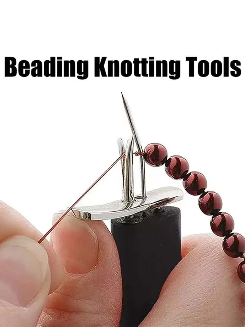 1-teiliges DIY-Werkzeug zur Schmuckherstellung – Perlenfädler, geeignet für Armbänder und Fadenhandwerk, aus Kunststoff – Detail 1