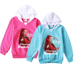 Abbigliamento per bambini Ragazze Discendenti 4 Costume The Rise of Red Top a maniche lunghe con cappuccio Pullover per bambini Tuta Felpa da cartone animato