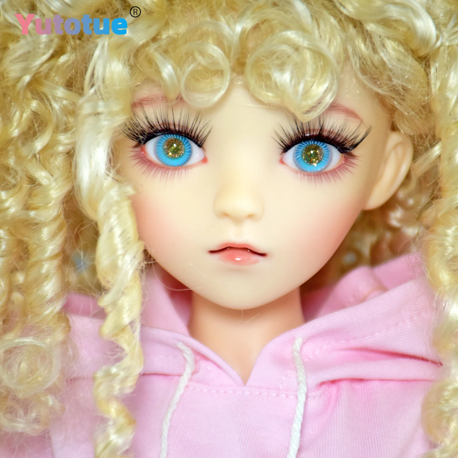 YUTOTUE 24 inch Girl Doll Toy Glitter Blue Eyes Fashion Clothes Blonde Wigs All Included