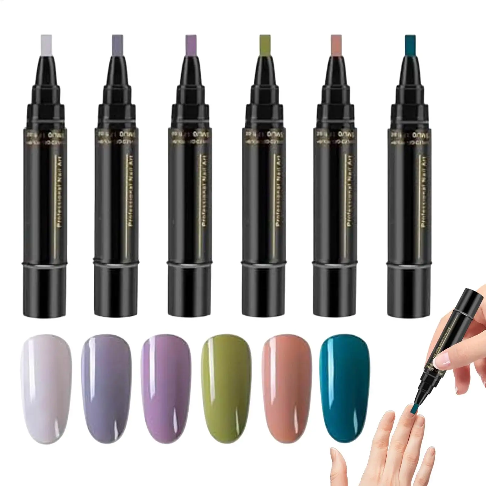 

Летние неоновые гель-лаки-карандаши: стойкие, чистые цвета, для дизайна ногтей, маркеры для маникюра, база и топ-гель