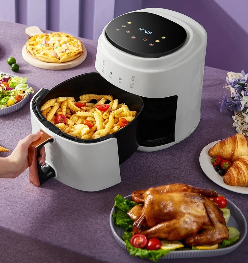 220V European, American and British standard air fryer 8L household electric fryer oil-free integrated French fries and toast