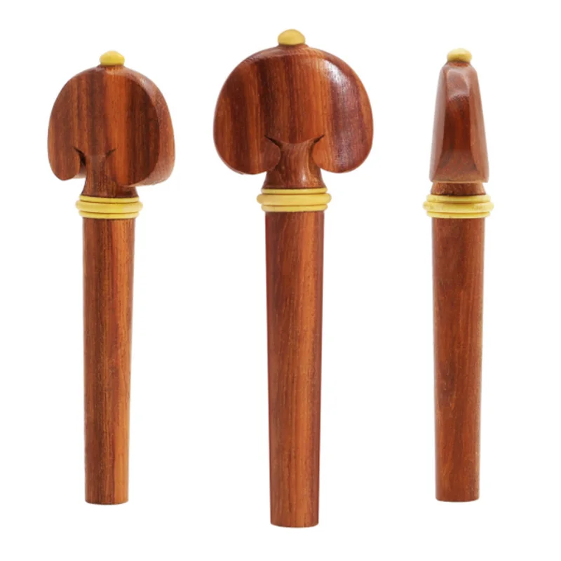 4/4 Violin Kit Full Size Violin Accessories Rosewood Violin Peg Tailpiece Chin Rest End Pin (4/4)