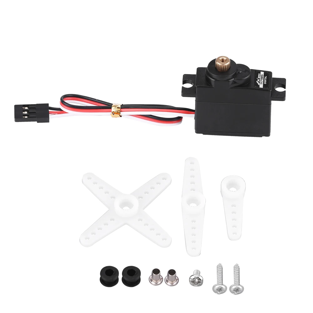 

Digital Mini Micro Metal Gear Core 17g Analog Servo 4.8-6V for RC Fixed Wing Airplane