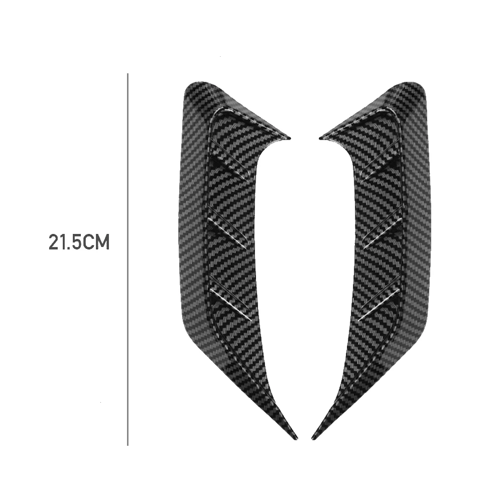 Pair Car Rear Taillight Eyebrow Decorative Cover Trim Sticker For Audi A4L 2017-2021Glossy Black/Carbon Fiber view 5