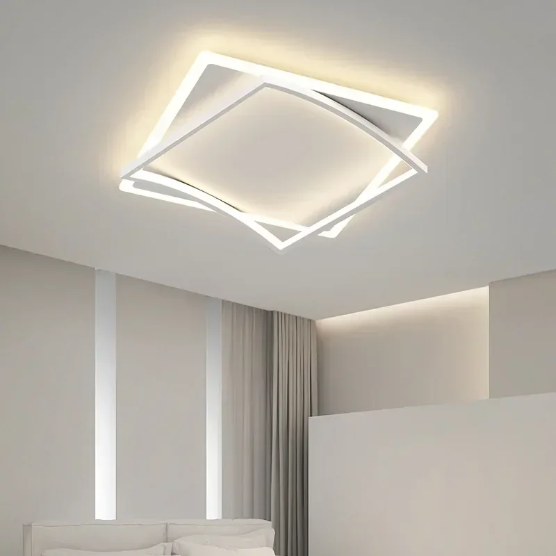 Lampu langit-langit LED Modern kamar tidur ruang tamu ruang makan dapur lampu gantung langit-langit dalam ruangan rumah Nordic perlengkapan lampu kilau