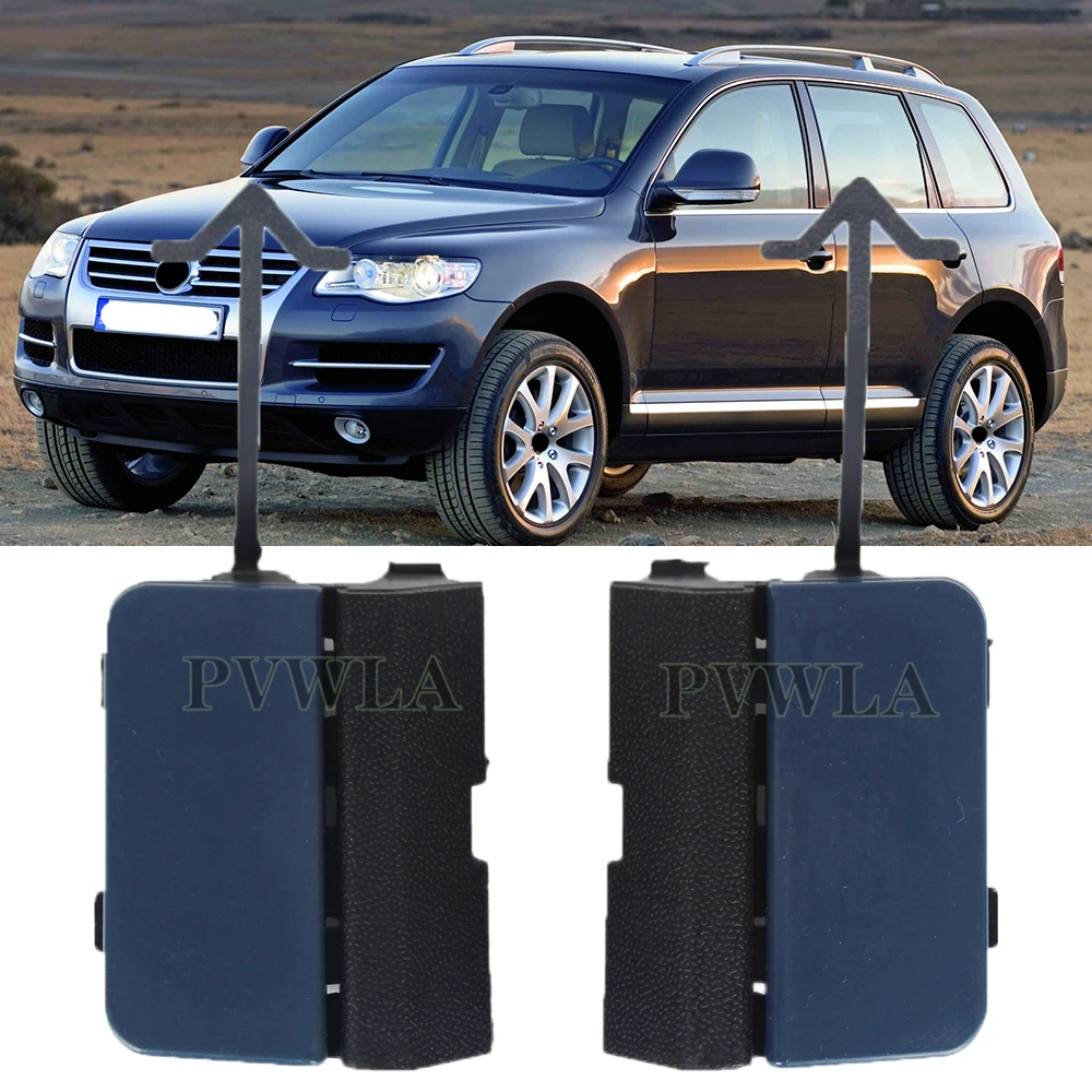 Dla VW Touareg 2007 2008 2009 2010 przedni zderzak Tow Eye nakładki wykończeniowe