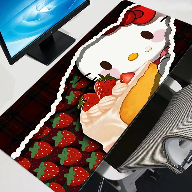 

Hello Kitty Large Mouse Pad Durable Gamer Computer Desk Mat Modern Table Keyboard Laptop Carpet XXL Gaming Max Mousepad