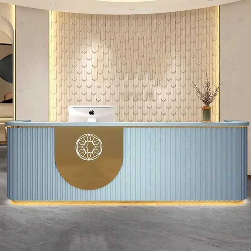 

Standing Office Shop Cashier Counter Pulpit Bar Mobile Reception Small Hair Salon Counter Register Pulpitos Bureau Furniture