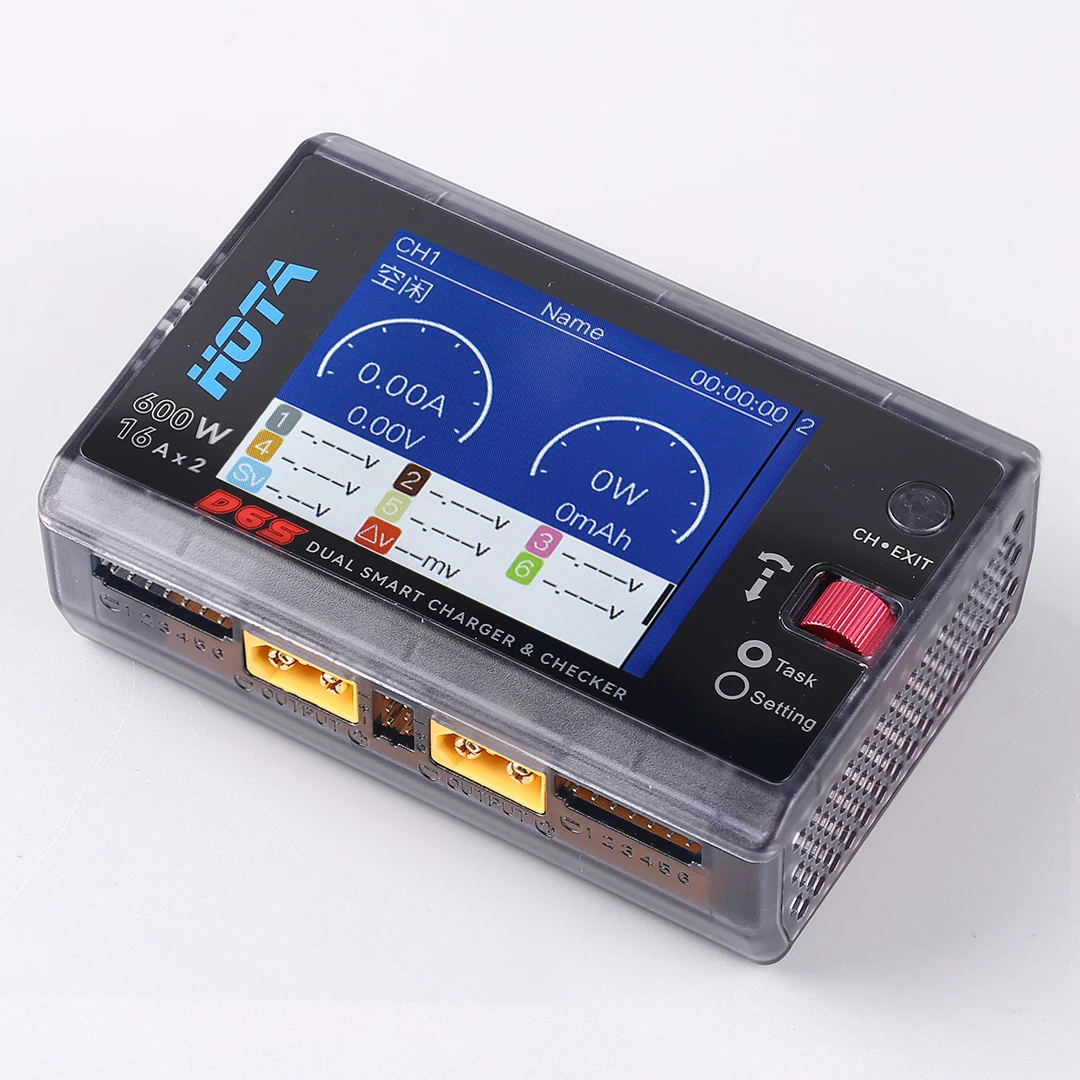 HOTA D6S 600W Dual Channel Smart LiPo Balance Charger for RC Car Helicopter Airplane - Fast Intelligent Battery Charging - view 6
