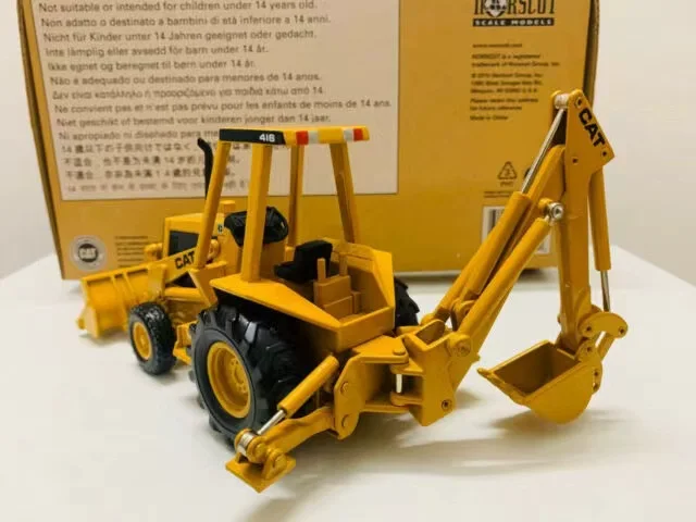 1:32 scale Diecast Yellow cat 416 Backhoe Loader Model Alloy Excavator model 55271 Gift toys